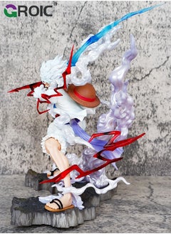 GROIC Luffy Anime Figure, One Piece Figure, Gear 5 Luffy Figure, 11-Inch Wink gk Luffy Anime Figure, Artist King Collection, Wink Luffy Anime Figure, PVC Character Collection Model Doll Toy One Piece Luffy  - Image 5
