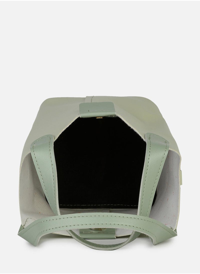 Haute Sauce - Caroline Mint Green Tote Bag - Image 1