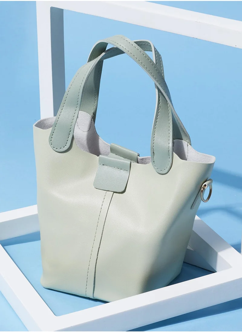 Haute Sauce Caroline Mint Green Tote Bag