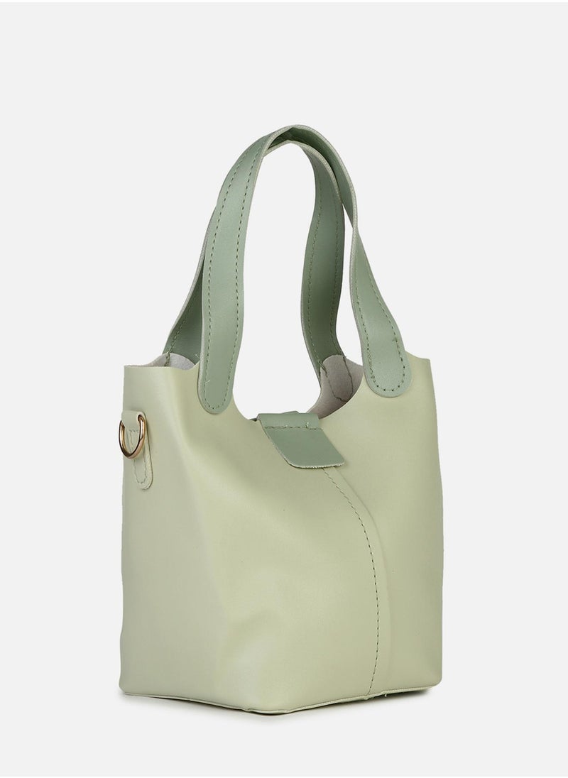 Haute Sauce - Caroline Mint Green Tote Bag - Image 1