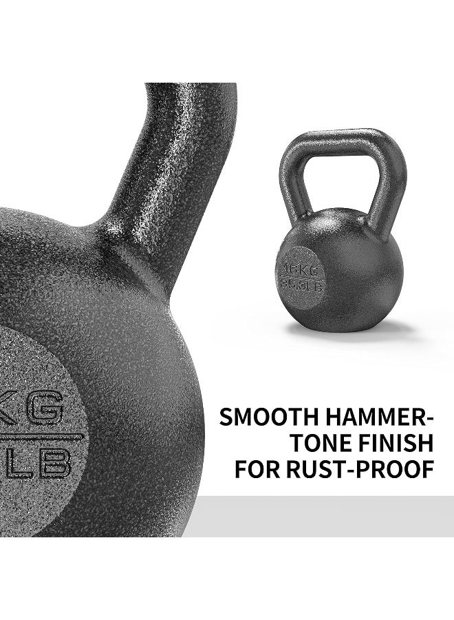 PROIRON Cast Iron kettlebell Weight for Home Gym Fitness & Weight Training (4kg-24kg) (1 x 16KG) - Image 5