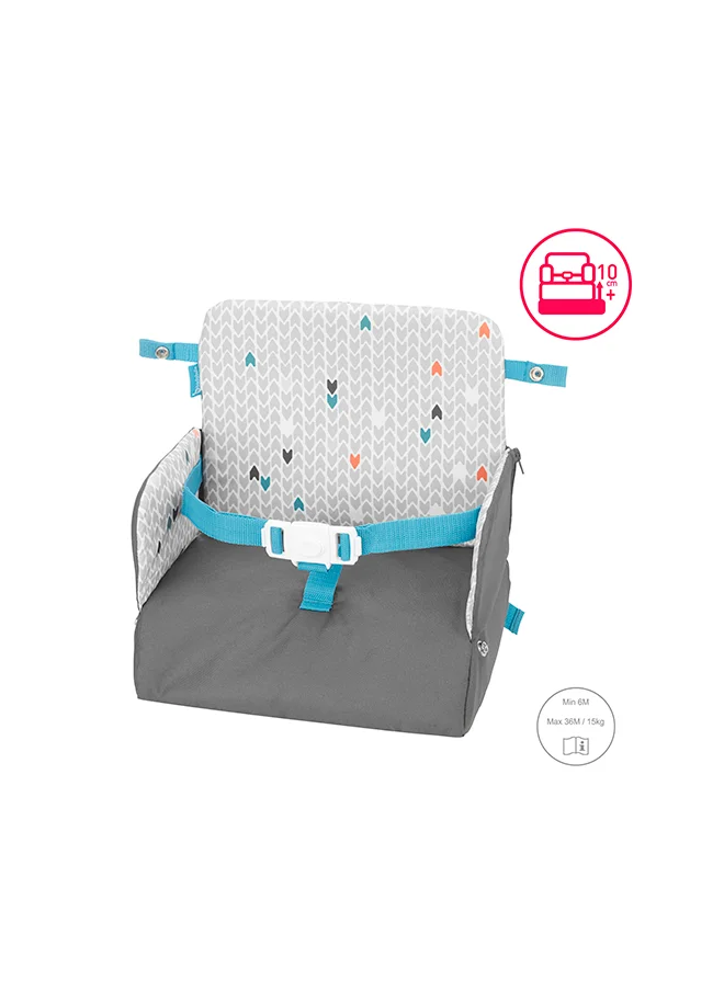 Badabulle Travel Booster Seat, Yummy 6-36M Extremely Compact, Raises By 10Cms