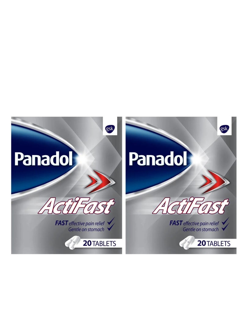 بانادول عبوتين بانادول اكتيفاست 500 مجم 20 قرص - Image 1
