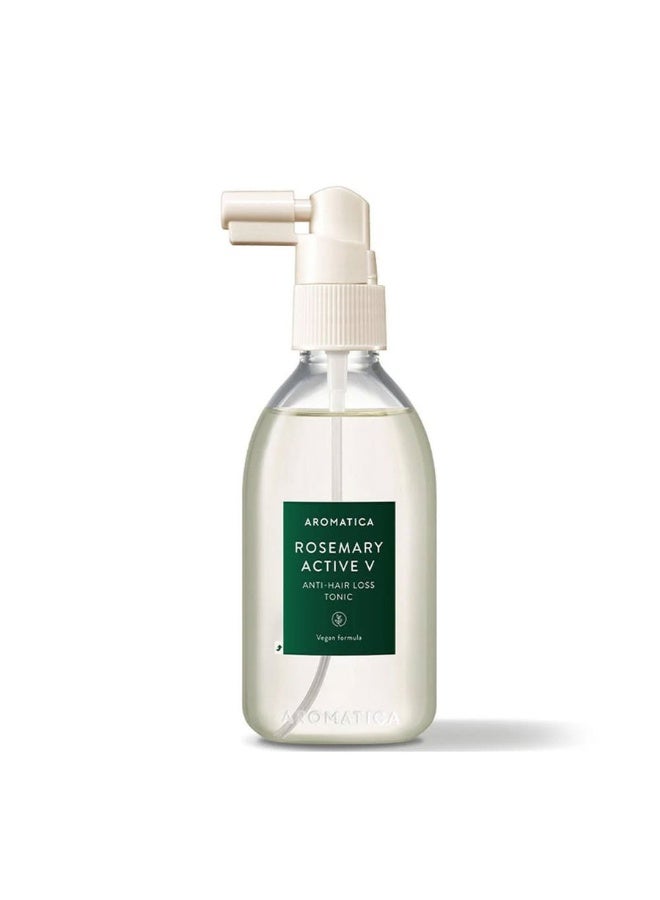 Aromatica Rosemary Active V Anti Hair Loss Scalp Tonic Strengthening Vegan Korean Skincare 100ml - Image 1