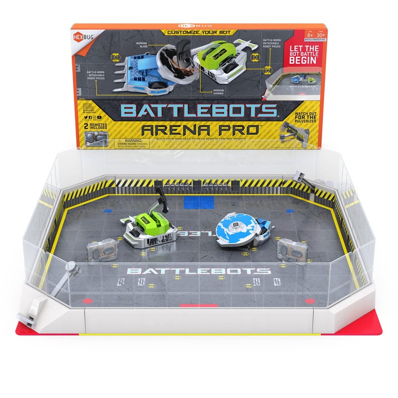 HEXBUG BattleBots Arena Pro, Remote Control Robot Toys for Kids with Over 100 Configurations, STEM Toys for Boys & Girls Ages 8 & Up, Batteries Included - Image 1