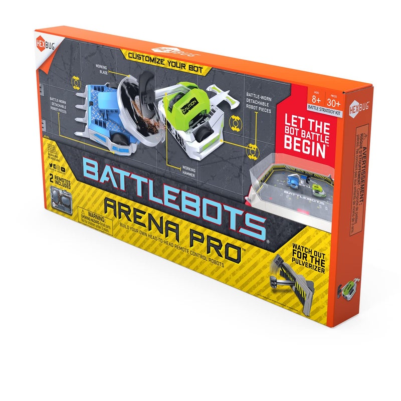 HEXBUG BattleBots Arena Pro, Remote Control Robot Toys for Kids with Over 100 Configurations, STEM Toys for Boys & Girls Ages 8 & Up, Batteries Included - Image 5