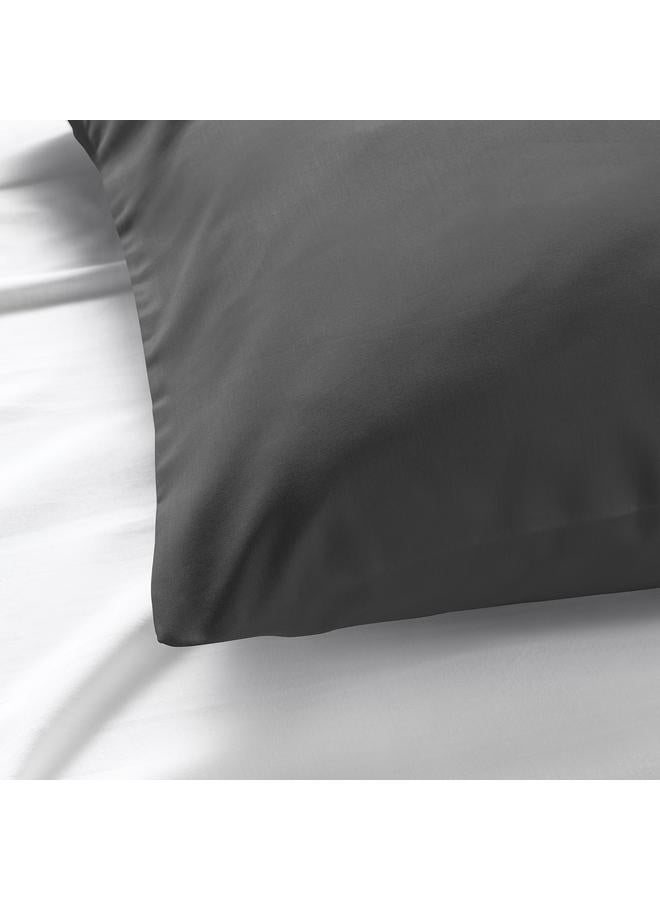 Zaboon Pillowcase, dark grey, 50x80 cm - Image 2