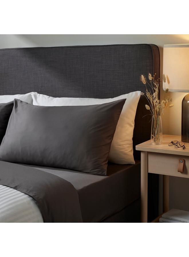 Zaboon Pillowcase, dark grey, 50x80 cm - Image 4