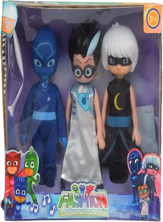 Plastic Bj Mask Characters Game 3 Pieces Pl057 Multicolour 1 