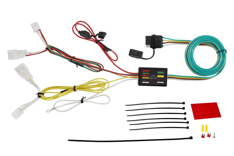 Oyviny Vehicle Side Custom 4 Way Trailer Wiring Harness for 20042015 Toyota Prius Prius 56147 Tow Hitch 4Way Flat Connector Pure Copper Wires