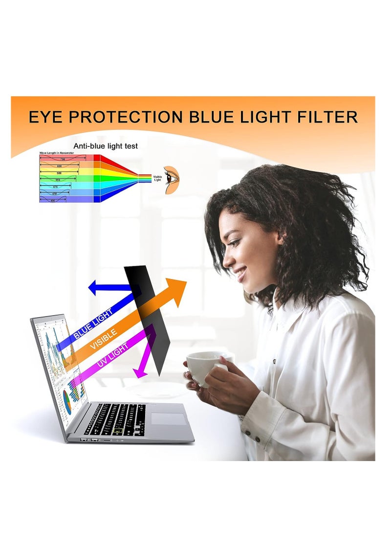 Laptop Privacy Screen 15.6 Inch 16:9 Aspect Ratio, Laptop Screen Privacy Shield Compatible With Lenovo Hp Dell Acer Asus Thinkpad Envy Xps, Removable Anti Glare Blue Light Computer Filter Protector  - Image 5