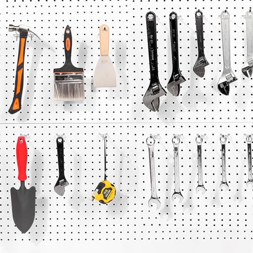 Scartink Pegboard Hooks Pegboard Accessories,6 inch,Pegboard Organizer Kit for Garage Organization,Tool Storage,20 Pack - Image 5