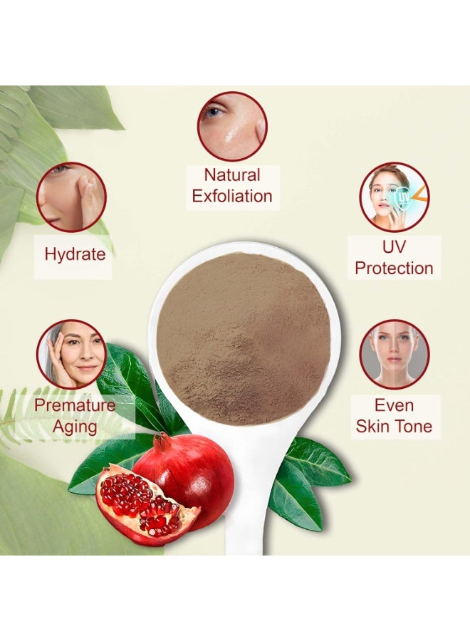 minature Pomegranate Peel Powder (Punica Granatum)  For Skin And Hair Mask| For Men And Women |100g(4Oz) - Image 1