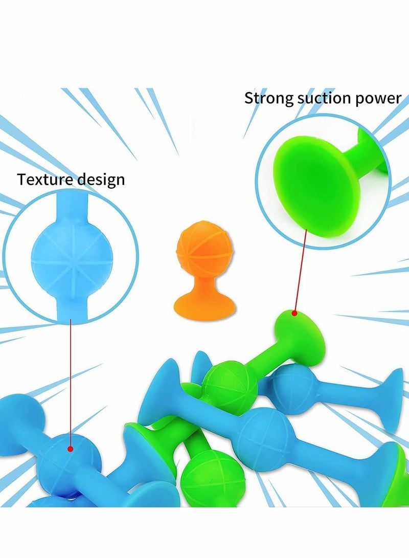 Excefore Pop Sucker Toys,  Silicone Target Marker and Darts Funny Toy Set, Outdoor Competitive Games, Release Stress Family Interactive Toy, for Glass, Metal, Plastic and Multiple Surfaces - Image 2