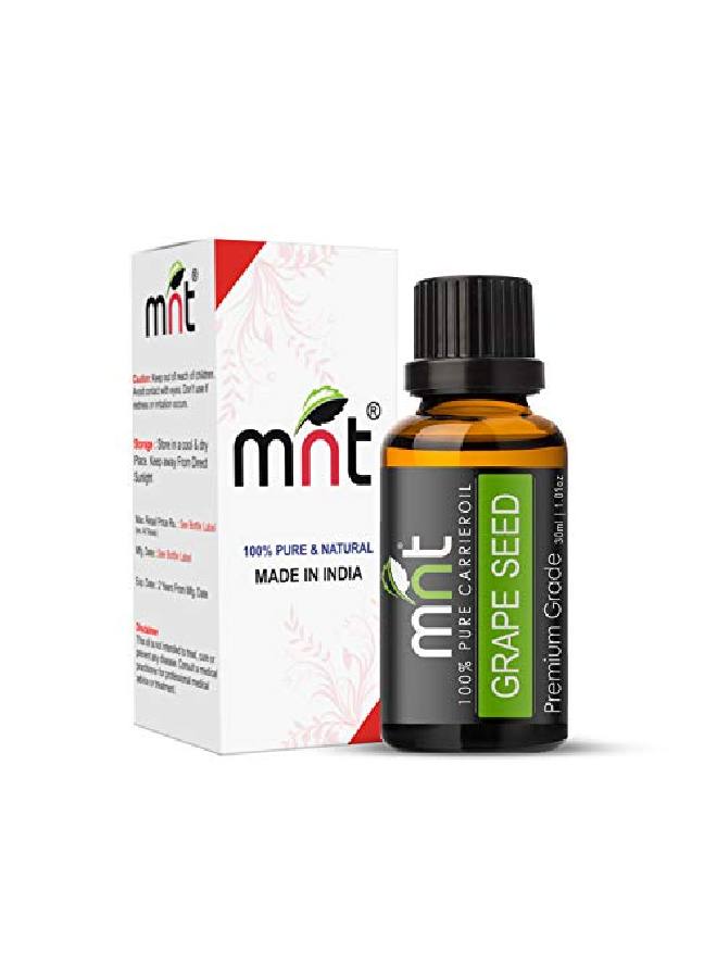 MNT Grape Seed ColdPressed Carrier Oil 100% Pure & l Oil for Acne Face Body Healthy Skin and Hair Growth (30ML) - Image 2