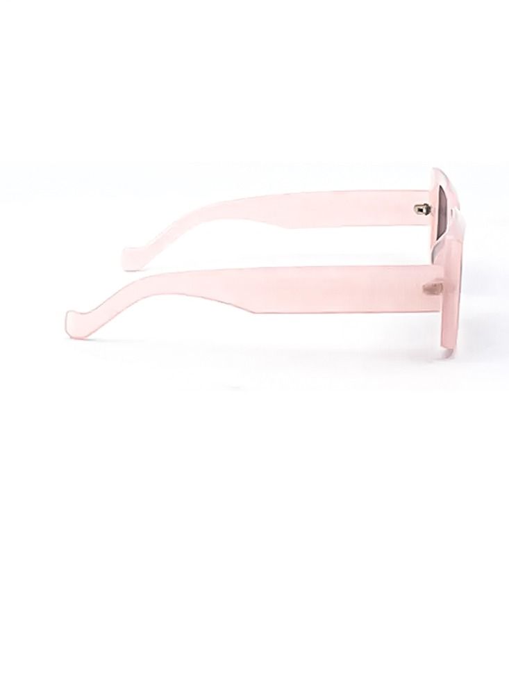 نظارة شمسية مستطيلة للنساء، وردي / رمادي |  نظارات شمسية - Image 3