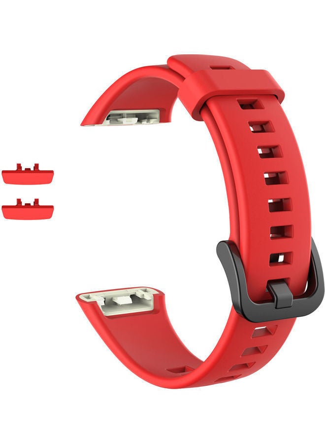 NIBEMINENT 11-Piece Silicone Replacement Straps For Honor Band 6 Multicolour - Image 2