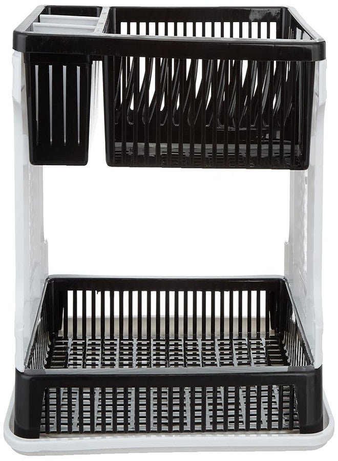 Japak | Plastic 2 Layer Kitchen Drying Dish Organizer Storage Rack,Drain and Storage Stand for Drying Fruits and Vegetables - Image 5