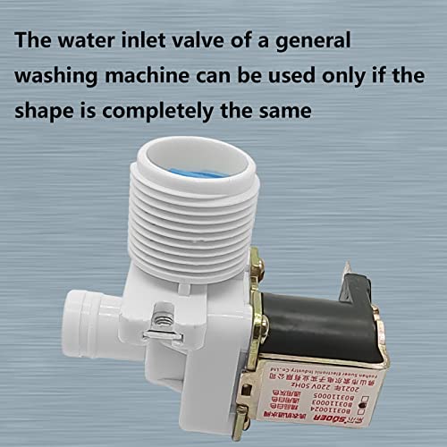 NGe 1 Pcs Universal Accessories for Automatic Pulsator Washing Machines, Washing Machine Water Inlet Valve Solenoid Valve Water Inlet Valve,Fit for Various Water Appliances(White) - Image 5
