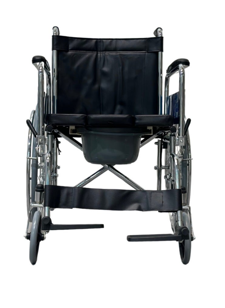 NOVAMED Commode Wheelchair With U Heavy Duty (681U-51) - Image 4