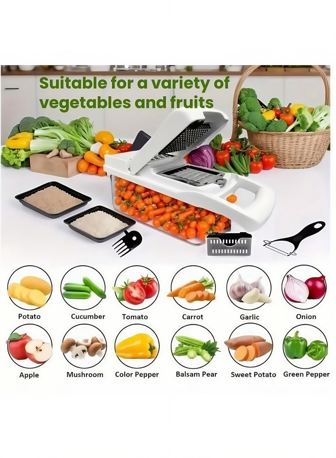 26-Piece multifunctional vegetable cutter slicer dicer vegetable tools - Image 2