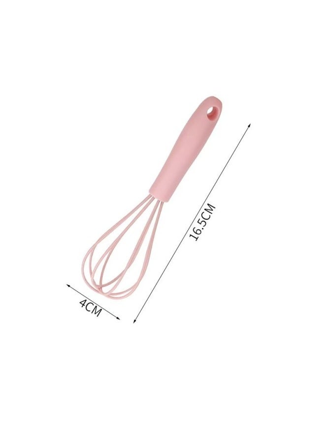 Supply Creative Colorful Color Series 6 Inch Stainless Steel Silicone Egg Beater Multi-color Mini Egg Beater-Color:Light Purple  - Image 1