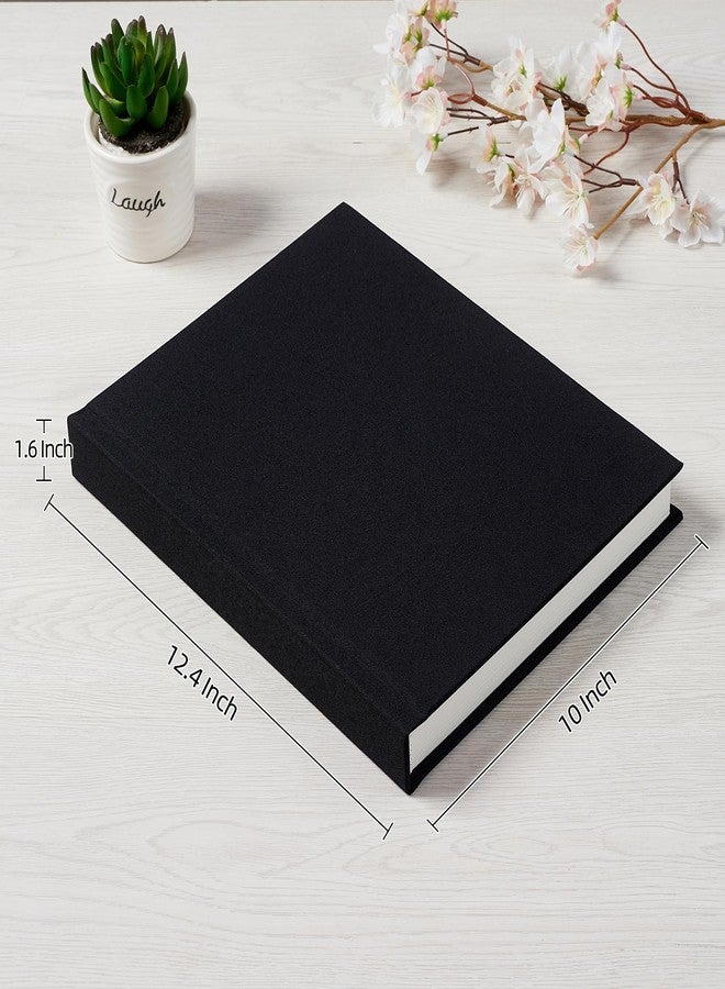 Pssoss Photo Album 8x10 with Writing Space Linen Cover 8x10 Photo Album Book Holds 20 Photos Ideal for Wedding Theme-Album and Baby Photo Albums (Black,20 Pockets) - Image 2