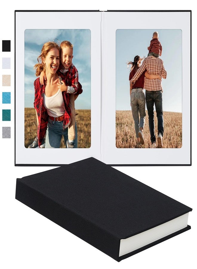 Pssoss Photo Album 8x10 with Writing Space Linen Cover 8x10 Photo Album Book Holds 20 Photos Ideal for Wedding Theme-Album and Baby Photo Albums (Black,20 Pockets) - Image 1