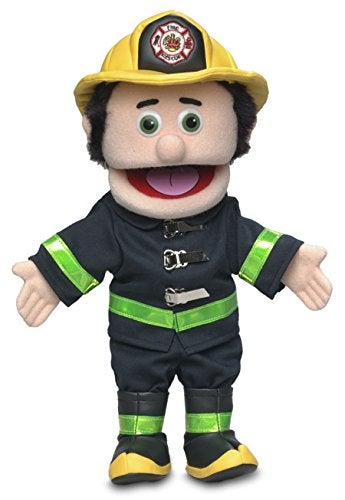 Silly Puppets 14 Fireman Peach Male Hand Puppet - Image 1