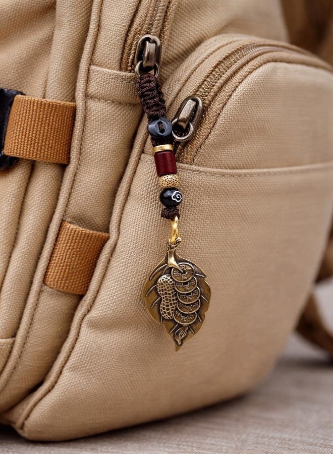 TraveEssentialz Guardian Keychain for women, sister, couples, kids | Nazar Protective Good Luck Charm | Gift for Women's Day | Feng Shui, Buddhist, Tibetan | Antique Brass Vintage Retro Aesthetic Gift (DESIGN A) - Image 5
