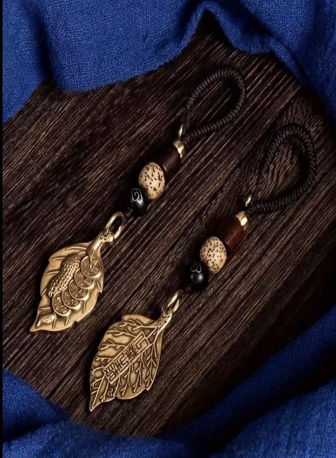TraveEssentialz Guardian Keychain for women, sister, couples, kids | Nazar Protective Good Luck Charm | Gift for Women's Day | Feng Shui, Buddhist, Tibetan | Antique Brass Vintage Retro Aesthetic Gift (DESIGN A) - Image 4