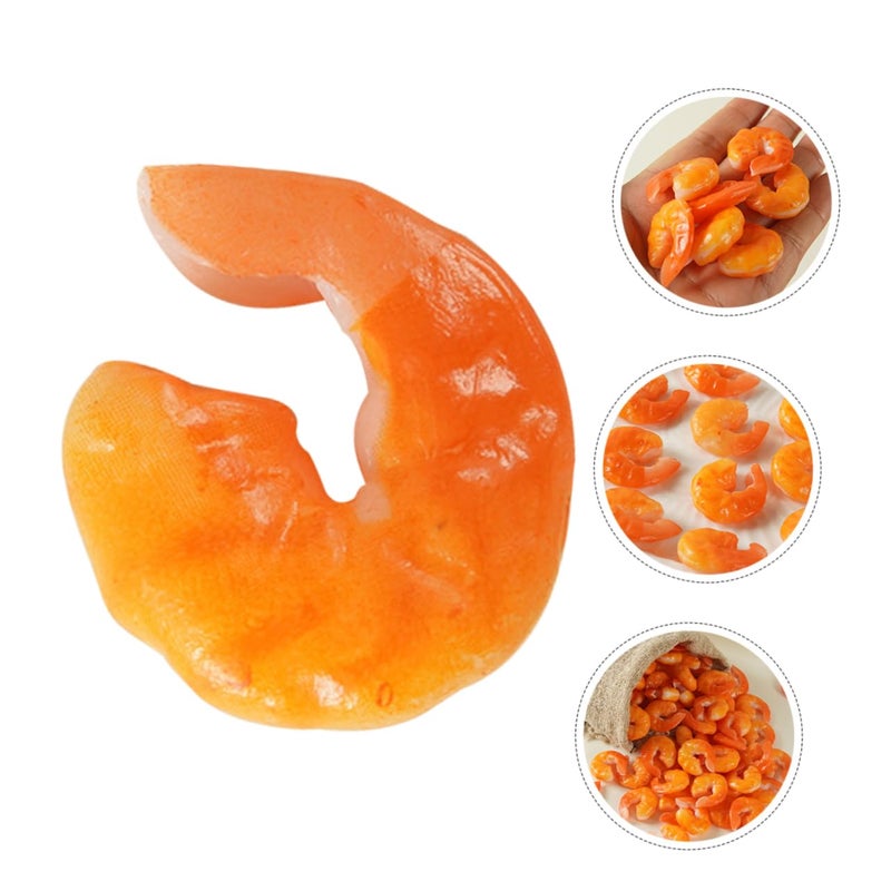 Realistic Artificial Shrimp Models 15pcs for Home Decor Photography Props Desktop Display - Image 5
