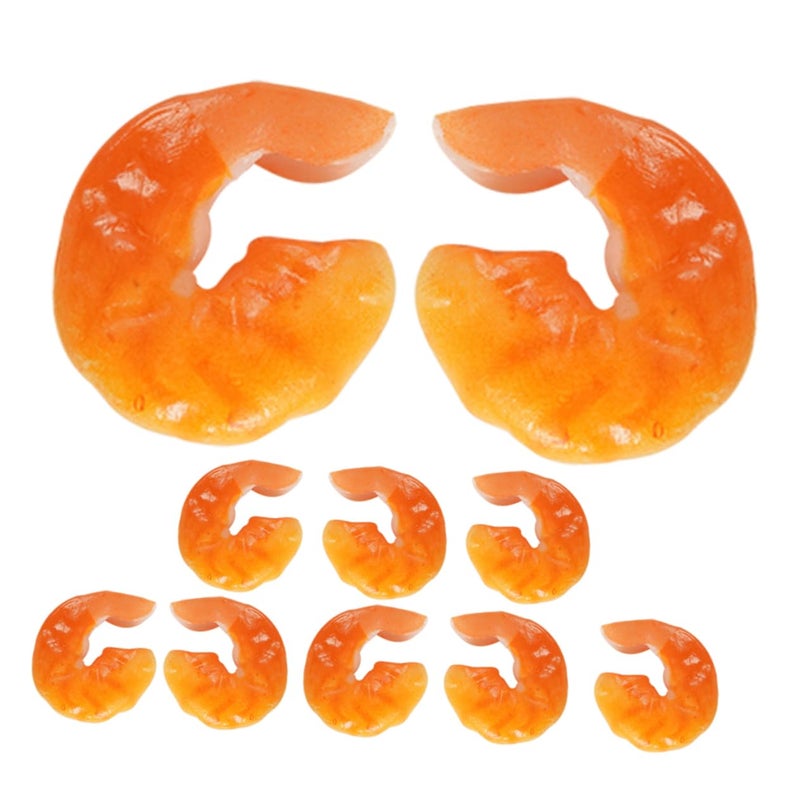 Realistic Artificial Shrimp Models 15pcs for Home Decor Photography Props Desktop Display - Image 2
