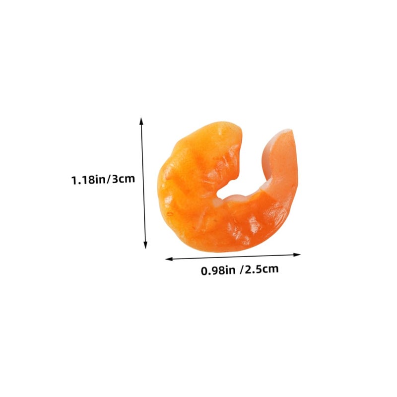 Realistic Artificial Shrimp Models 15pcs for Home Decor Photography Props Desktop Display - Image 3