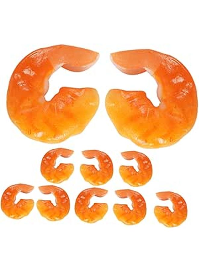 Realistic Artificial Shrimp Models 15pcs for Home Decor Photography Props Desktop Display - Image 1
