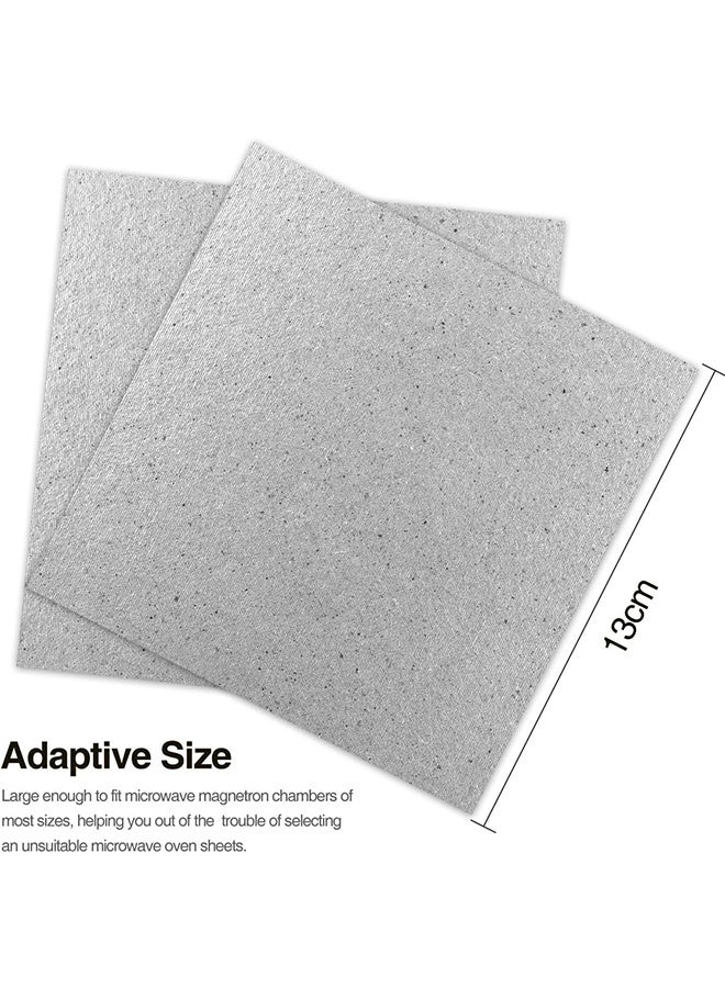 Wffo 8-Pack Microwave Oven Parts Mica Slice - Universal Waveguide Cover Sheets for Efficient Heat Insulation ,for Home Kitchen Restaurant Office Thick Heat Insulation Accessories, Cut to Size, 13*13cm - Image 2