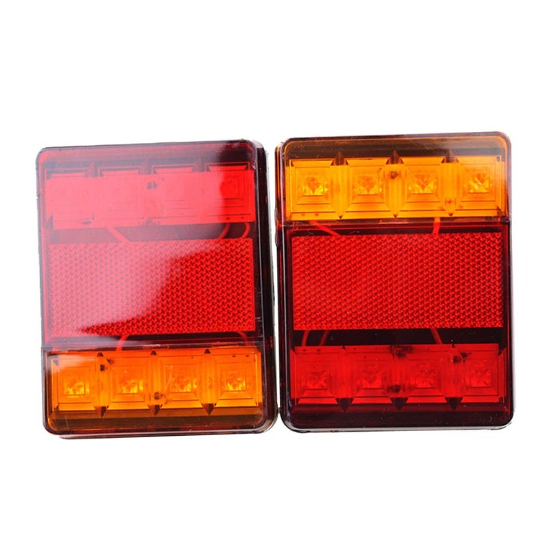 12v Trailer Tail Lights Led Red Yellow Waterproof for Trucks RVs Boats Campers - Image 2