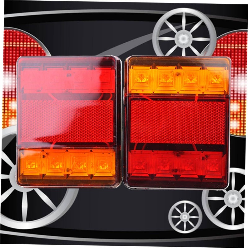 12v Trailer Tail Lights Led Red Yellow Waterproof for Trucks RVs Boats Campers - Image 4