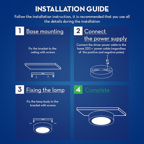 Crompton Platina Star Stylus Surface Panel 12W Round Cool Day Light | Pack of 2 | No False Ceiling Required, Outer Dimension: 120 mm | Surface Mount | for Hall, Bedroom, Kitchen, Office, Store - Image 5