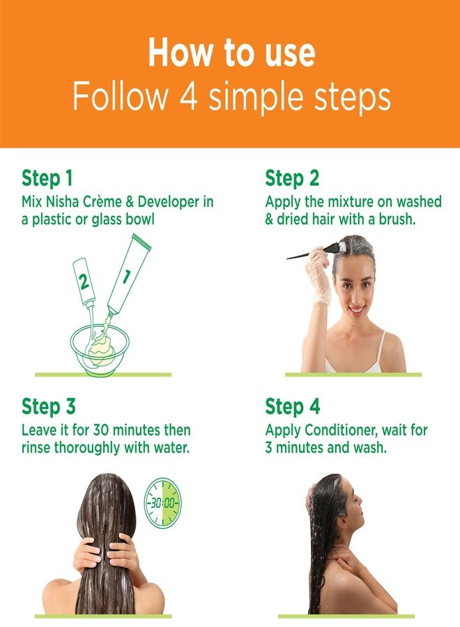 نيشا صبغة شعر نيشا كريمية بلون الماهوجني، عبوة واحدة - Image 5