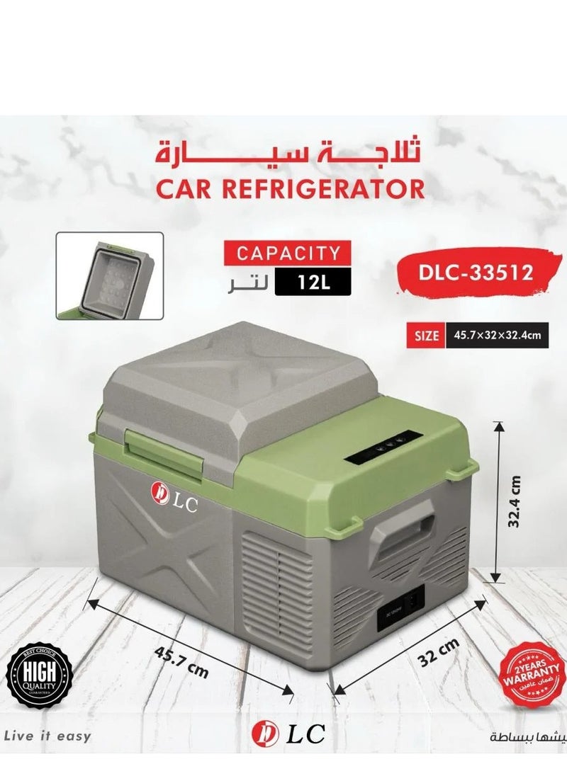 دي إل سي  DLC-33512 12L Car Refrigerator Cooler and Freezer  - Image 2