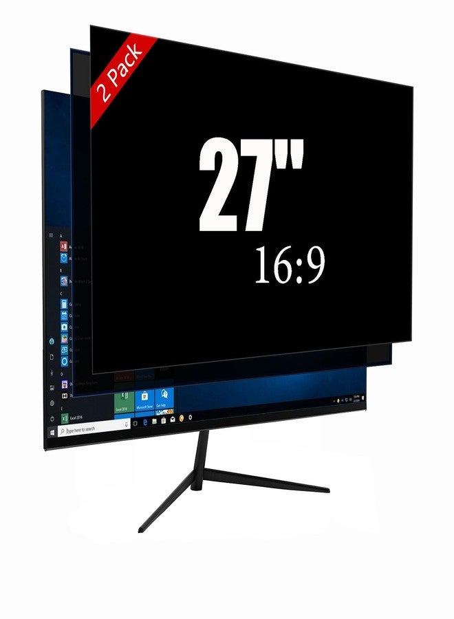 Ceydebne 27 Inch Privacy Screen for Monitor with 16:9 Widescreen Monitor [2 Pack], Anti [Blue Light Screen Protector - Anti-Glare - Anti-Scratch Protector Film for Data confidentiality Privacy Shield - Image 1