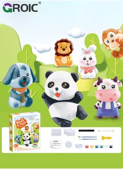 GROIC Crafts and Arts Set, DIY Animal Painting Kit Plaster Craft for Child, STEAM Creative Activity Toys, Art Diy Refrigerator Sticker, Complete Kids  - Image 1