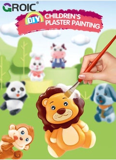 GROIC Crafts and Arts Set, DIY Animal Painting Kit Plaster Craft for Child, STEAM Creative Activity Toys, Art Diy Refrigerator Sticker, Complete Kids  - Image 2