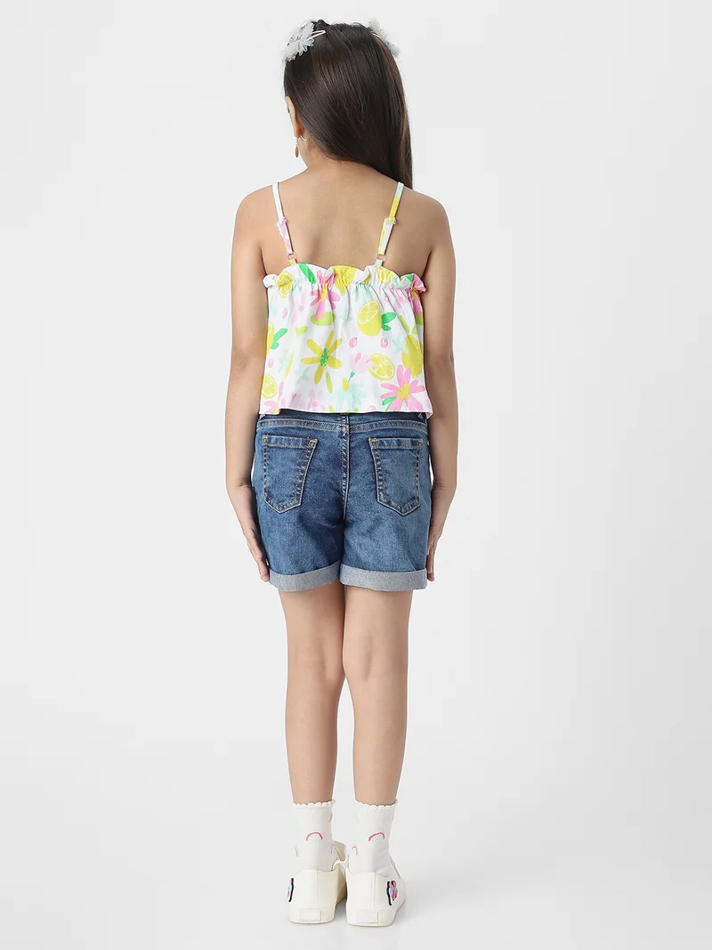 Nautinati  Nautinati Girls' Cotton Combo Set of Top and Shorts  | Best Price UAE