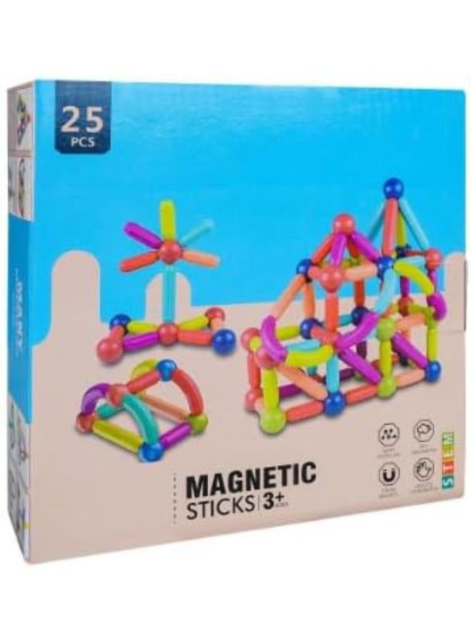 STEM Stacking Magnetic Toys Magnet Educational Toys for Kids Boys and Girls (25 PCS) - Image 1