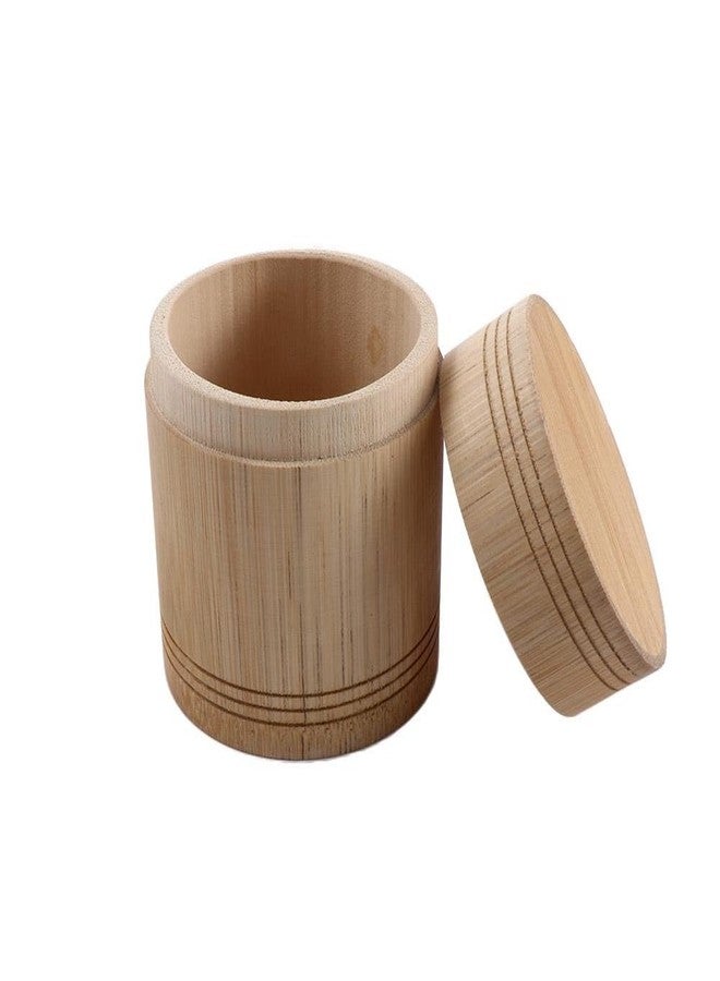 Kopida 2 Pcs Portable Tea Canister Bamboo Tea Jar Sealed Tea Storage Box Canister Kitchen Storage Jars Accessories Spice Box Case Organizer - Image 5