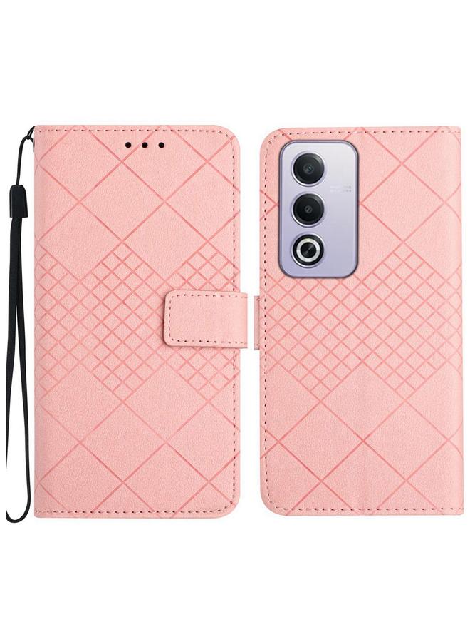 S-TOP Case For OPPO A80 EU / A3 Pro Global Rhombic Grid Texture Leather Phone Case - Image 1