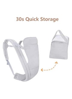 erorex Baby Carrier Newborn to Toddler up to 20KG, Cozy Baby Wrap Carrier, Easily Adjustable Toddler Carrier, Lightweight Baby Holder Carrier, baby sling carrier, All Positions baby chest carrier(Grey)  - Image 5