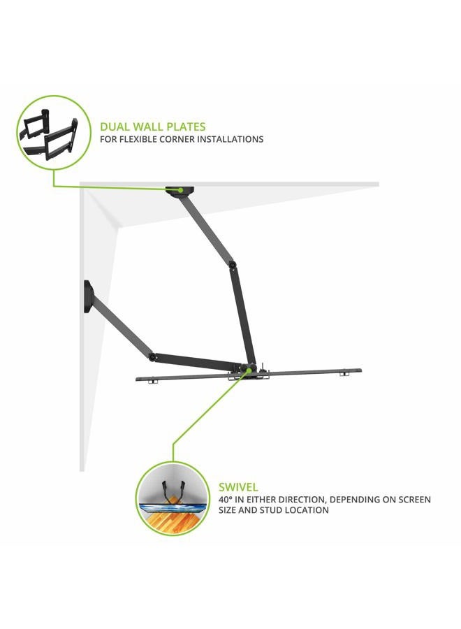 Kanto PDC650 Full Motion Corner TV Mount for 37-inch to 70-inch TVs - Image 5